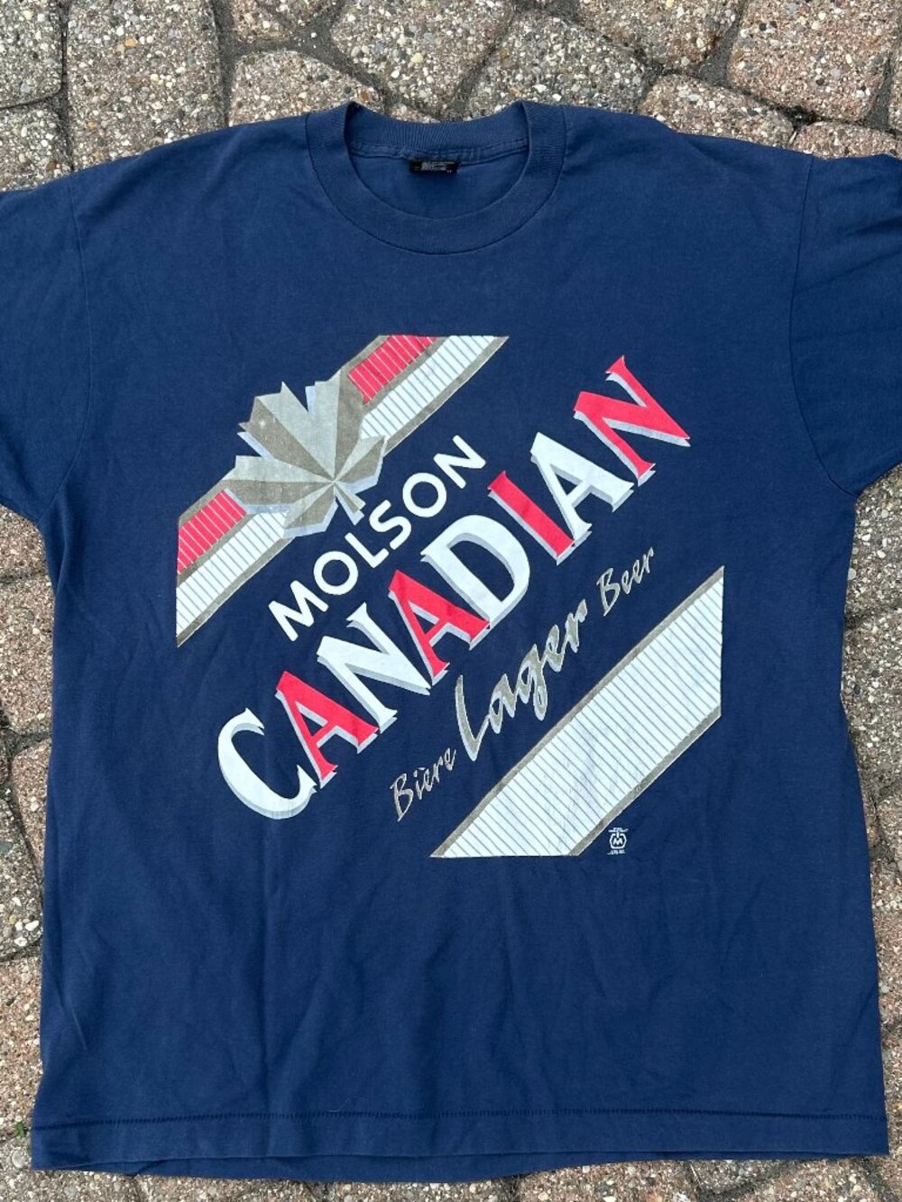 Vintage 90s Molson Canadian T-Shirt Size XL Single Stitch